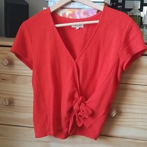 Madewell red shirt